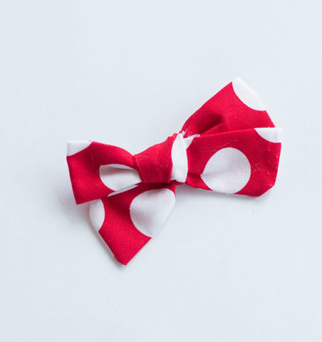 Gracie- Red w White Dots