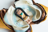 4" T Indian Girl CLAY