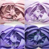 SOLID with DAZZLE or CHUNKY GLITTER KNOT/TAILS- (you choose color, size and style)