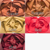SOLID with DAZZLE or CHUNKY GLITTER KNOT/TAILS- (you choose color, size and style)